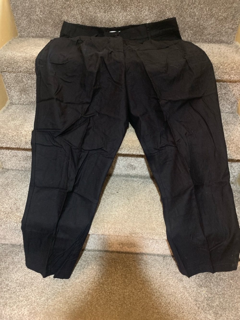 Calvin Klein Black Women's Casual Tapered Pants
